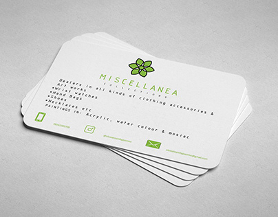 Branding: Business Card Design for Miscellanea Retails