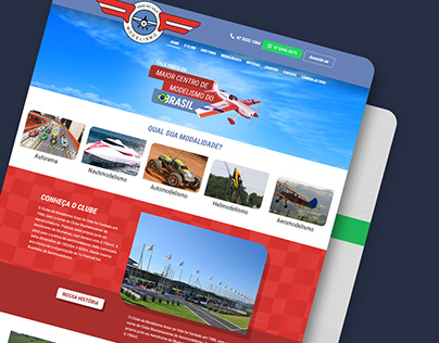 Website UI Design & WordPress - Aeromodelling