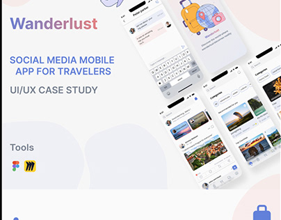 WANDERLUST - Social Media App for Travellers