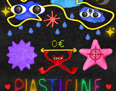 [Free] Plasticine shapes and font