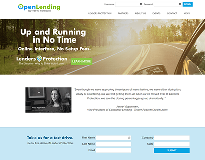 Auto Lending Industry website