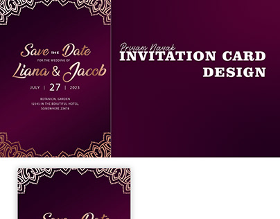 Indian wedding Invitation card design