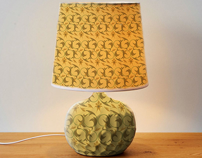 Lamp re-designed with Victorian patterns.