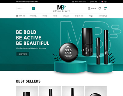 Motion Beauty Website Design
