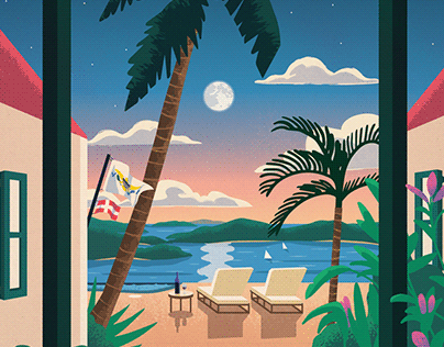 U.S. Virgin Islands Villa Posters