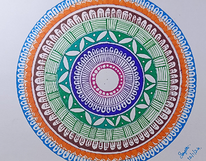 Rainbow Mandala Art