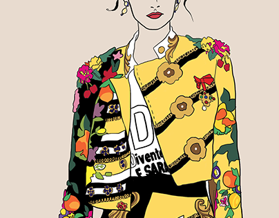 Dolce & Gabbana Fashion Illustration