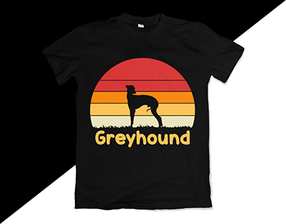 Greyhound dog lover T-shirt design