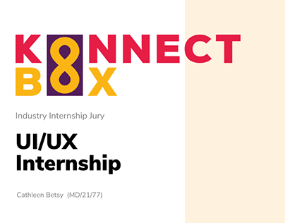 Project thumbnail - Konnectbox | UI/UX Internship Project Report