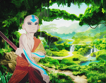 Avatar Aang in Divine Forest