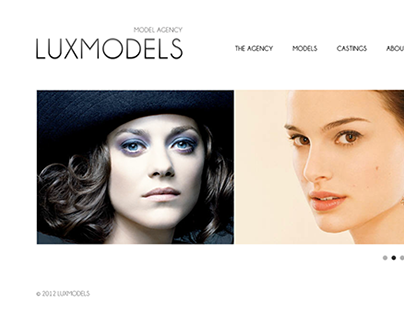 Luxmodels web design