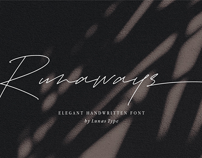 Runaways Elegant Handwritten Font