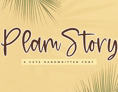 Plam Story - Cute Handwritten Font
