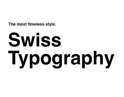 Swiss Typography Fanzine