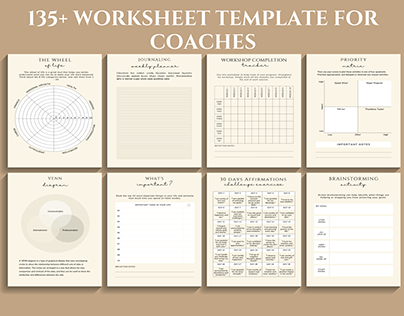 Worksheet Template For Coaches