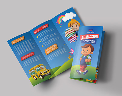 School Admission Tri-Fold Brochure