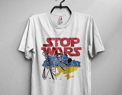 Stop Wars T-Shirt Design.