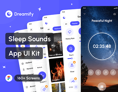 Dreamify - Sleep Sounds App UI Kit