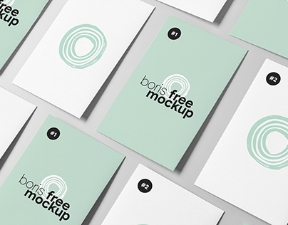 Free PSD Business Card Design Showcase Mockups_2