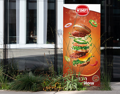 Wimpy Burger Roll Up Banner
