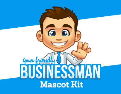 Your Friendly Businessman Mascot Kit