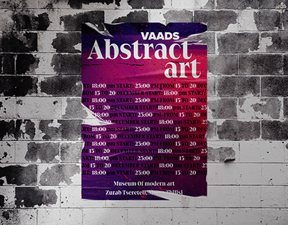 Art exhibition poster design