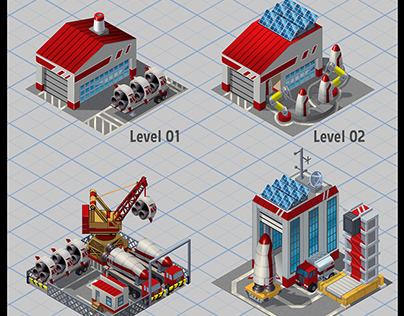 Unreleased Zynga Mobile Game Factories and Buildings 01
