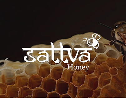 Logo design for honey brand