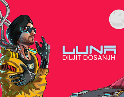 Diljit Dosanjh artworkds for MOONCHILD