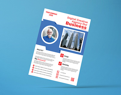 Corporate Business Flyer Design.Print Item.