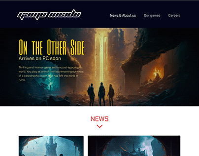 Game company website