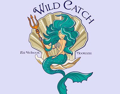 Logo Mermaid and Poseidon