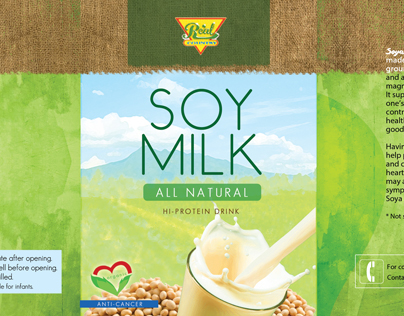 Real Country All Natural Soya Milk Packaging Design