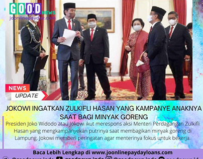 Jokowi Ingatkan Zulkifli Kampanye Bagi Minyak Goreng