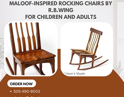 Maloof-Inspired Rocking Chairs by R.B.Wing