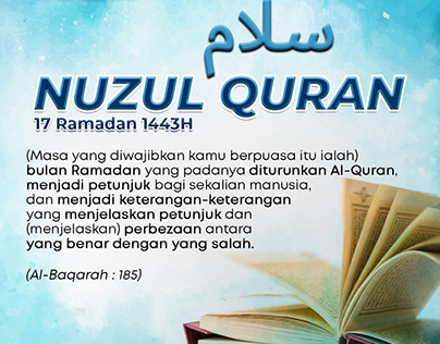 Welcoming Nuzul Al Quran on 17 Ramadan