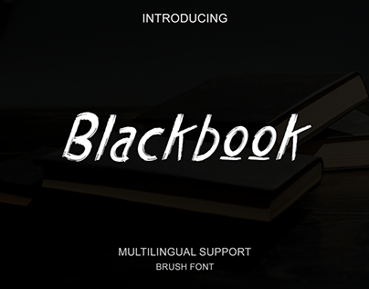 Blackbook | Brush font