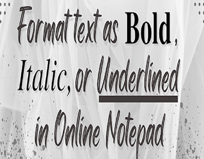 Text Format In Online Notepad