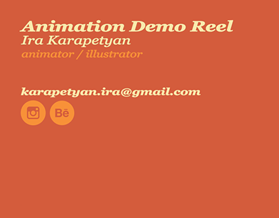 Animation Demo Reel | spring 2024