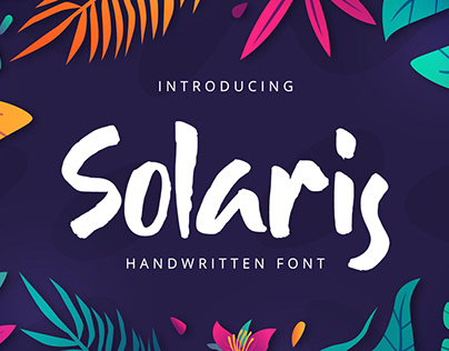Solaris - Handwritten Font