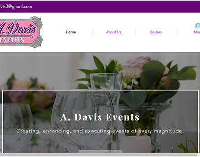 Event Management Website design