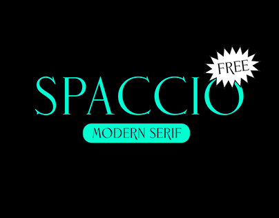 Spaccio display typeface - FREE