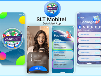 Data Mart App Redesign | SLT Mobitel | UI UX design