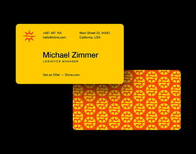 Shine business card and branding