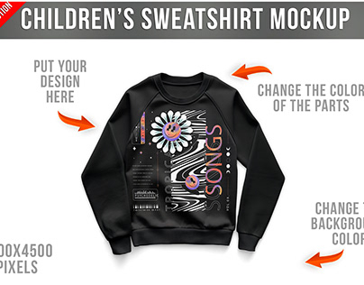 Children's Sweatshirt Mockup