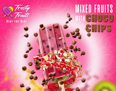 Social Media Post for FROSTY FRUITS icecream shop