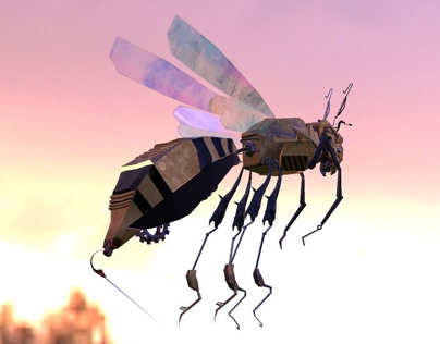 3D model of robo-wasp