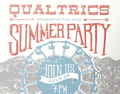 2015 Qualtrics Summer Party Poster