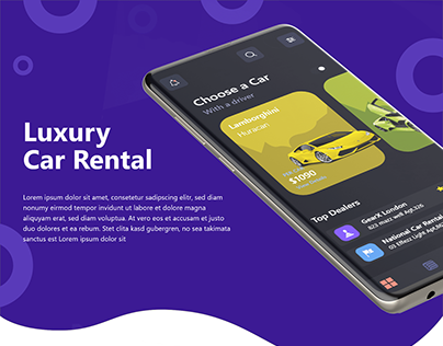 Luxury car rental app
