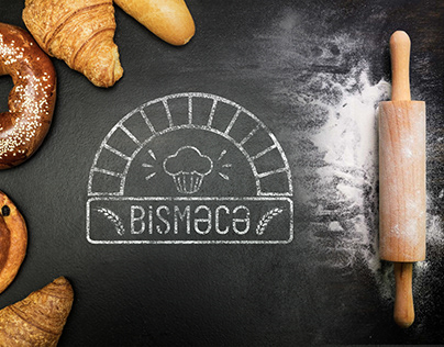 Bishmece pastries shop logo branding